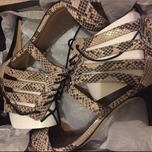 Snake Print heels